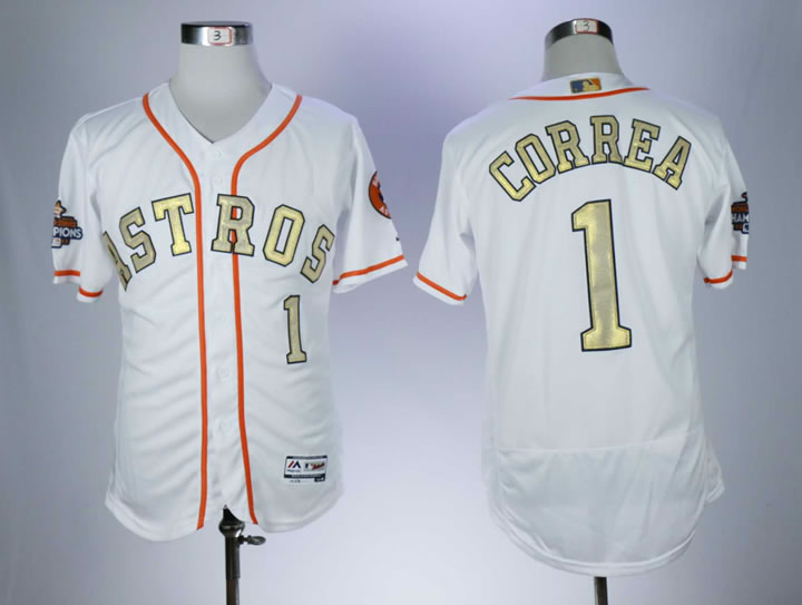 Astros 1 Carlos Correa White 2018 Gold Program Flexbase Stitched Baseball Jerseys,We sell and wholesale Astros 1 Carlos Correa White 2018 Gold Program Flexbase Stitched Baseball Jerseys on line form chian!